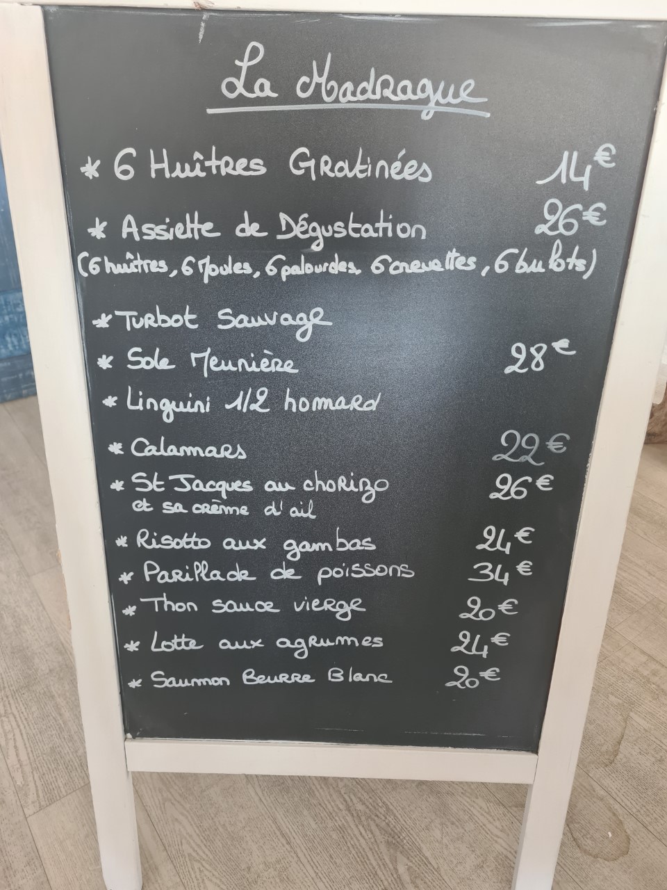 La Madrague restaurant valras plage